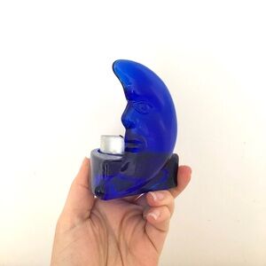 Cobalt Blue Moon Tea Light Candle Holders 🌙